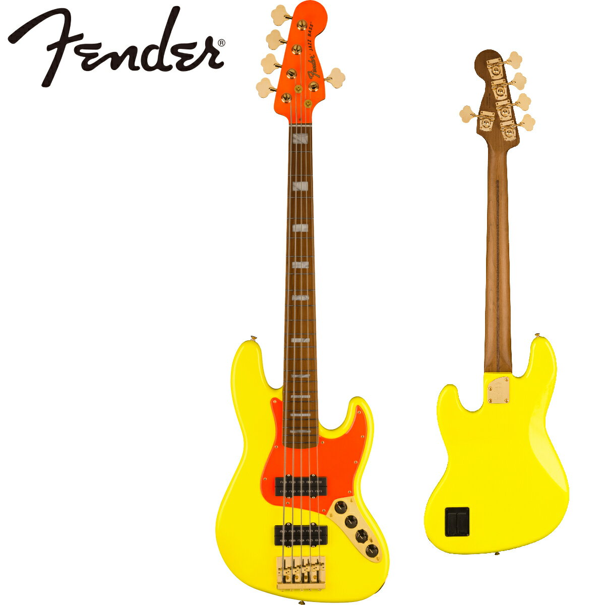 Fender MonoNeon Jazz Bass V -Neon Yellow- 新品 [フェンダー][モノネオン][JB,ジャズベース][Electric Bass,エレキ…