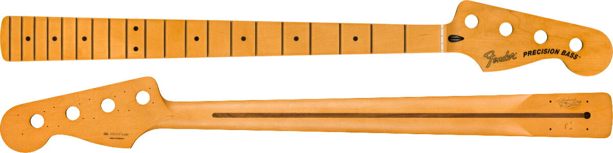 Fender Precision to Jazz Bass Conversion Neck 12 Radius -Medium Jumbo Frets / Maple- 新品 フェンダー Mexico,メキシコ製 ネック プレシジョンベース ギターパーツ