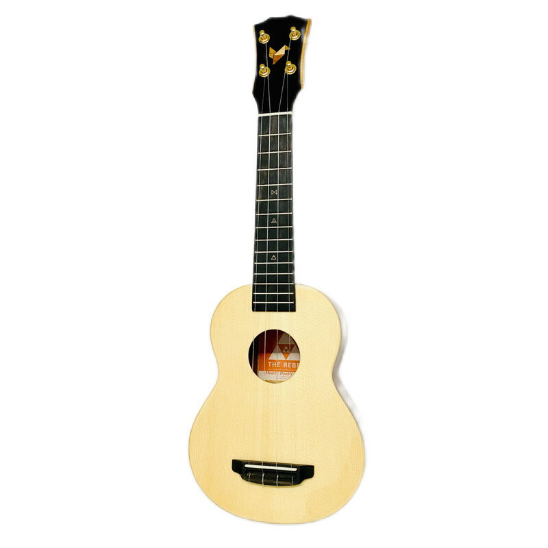 デザイン、サウンド、オリジナリティー等にこだわり抜き、唯一無二のウクレレをハンドメイドで作り出すタイ製ブランドREBEL(レベル)。 当モデルはボディトップにはスプルース材、サイド・バックにはマホガニーを使用しております。 輪郭のハッキリとしたそのサウンドは埋もれることのない抜けのあるサウンドと確かな音量感を実現しています。 ヘッドロゴ、ポジションマークも特徴的で、個性を出したいプレイヤーの方にオススメの一本です。 流通量もあまり多くないTHE REBELウクレレ。 是非この機会をお見逃し無く！ ◆スペック ブランド：THE REBEL UKULELE 品番：Double Cheese Soprano サイズ：ソプラノサイズ ボディトップ：スプルース単板 サイド・バック：マホガニー単板 ネック：マランゴ(ジャックウッド) 指板：エボニー (12Fジョイント/14F) ブリッジ：エボニー 突板：エボニー ヘッドロゴ：ウッドインレイ ポジションマーク：メイプル ナット・サドル：TUSQ ペグ：GOTOH UPT 搭載弦：オリジナルフロロカーボン 塗装：セミグロスフィニッシュ オリジナルケース付 全長：約540mm 弦長：約354mm ナット幅：約36mm /_/_/_/♪出荷前調整ご要望承ります♪_/_/_/_/ ギタープラネットではご注文頂いた商品は 新品中古問わず検品・調整してから出荷致します。 弦高など細かなセッティング等、お好みに 合わせて調整も可能ですで、お気兼ねなく お申し付けくださいませ。 /_/_/_/_/_/_/_/_/_/_/_/_/_/_/_/_/_/_/_/_/_/_ お問い合わせフリーダイヤル：0120-37-9630　