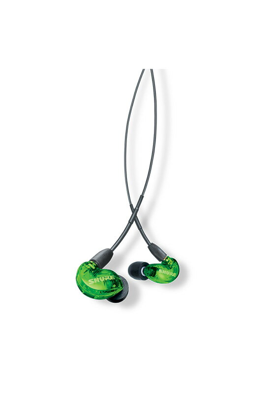 SHURE SE215 SPECIAL EDITION -GREEN- 新品 高遮音性イヤホン[シュアー][Earphone,イヤフォン][グリーン,緑][SE215]