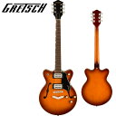 リフレッシュされたStreamliner Collectionは、Gretschギターの輝かしい過去の要素を再訪し、エキサイティングな新機能と組み合わせることで、優れたパフォーマンス、サウンド、スタイルを驚くべき価値で提供します。 G2655 Streamliner Center Block Jr. with V-Stoptailは、パワフルなサウンドとGretschならではのスタイリングをよりコンパクトなサイズに収め、現代に甦らせました。 G2655は、グレッチに期待されるすべての要素を保ちつつ、楽器にワンランク上のパフォーマンス、スタイル、そしてより大きな音量感を求めるギタリストのために設計されています。 【主な特徴】 ・新開発のBroadTron BT-3Sハムバッカーを搭載 ・ダブルカッタウェイのアーチドメイプルボディにチェンバードセンターブロックを採用 ・Soft "C"シェイプのナトーネック ・12インチラジアスローレル指板、パーロイドNeo Classicサムネイルインレイ、22本のミディアムジャンボフレットを採用 ・ボーンナット ・マスターボリューム、マスタートーン、各ピックアップのボリュームコントロールにより、柔軟なトーン設計が可能 ・マスターボリュームにPush/Pullコイルスプリット機能を内蔵 ・ラジオコントロールノブ ・アンカー付きAdjusto-Maticブリッジ ・Gretsch V-Stopテイルピース ・1-plyクリーム、または3-plyブラックピックガード ・ニッケルハードウェア 【SPEC】 ヘッドストックバインディング ネック：Nato ネックフィニッシュ：Gloss ネックシェイプ：Soft "C" ネック：Set-Neck フィンガーボードラジアス：12" (305 mm) フィンガーボードの素材：Laurel ポジションインレイ：Pearloid Neo-Classic Thumbnail サイドドット フレット数：22 ナット：Bone ナット幅：1.6875" (42.86 mm) ナットの素材：Bone ボディ：Laminated Maple ボディフィニッシュ：Gloss ボディシェイプ：Streamliner Center Block Jr. ボディトップ：Arched Laminated Maple ボディバインディング：Aged White with B/W/B Purfling ボディバック：Arched Laminated Maple BODY STYLE：Gretsch Center Block Guitars ボディ素材：Laminated Maple CUTAWAY：Double Cutaway ブレイシング：Center Block ウェイスト：8.625" (219.08 mm) SOUND HOLE：F-Holes ブリッジ：Adjusto-Matic ブリッジカバー/テイルピース：V-Stoptail BRIDGE MOUNTING：Anchored ピックガード：1-Ply Cream with Gold Gretsch Logo ピックアップカバー：Nickel コントロールノブ：Gretsch Radio Knob SWITCH TIP：Cream ハードウェアフィニッシュ：Nickel チューニングマシーン：Die-Cast Sealed ストリング：Nickel Plated Steel (.010-.046 Gauges) ストラップボタン：Standard Strap Button ブリッジピックアップ：BroadTron BT-3S ネックピックアップ：BroadTron BT-3S ピックアップコンフィギュレーション：Broad'Tron / Broad'Tron コントロール：Volume 1. (Neck Pickup), Volume 2. (Bridge Pickup), Master Tone, Master Volume with Push/Pull for Coil Split スウィッチ：3-Position Toggle: Position 1. Bridge Pickup, Position 2. Bridge and Neck Pickups, Position 3. Neck Pickup AUXILIARY SWITCHING：Push/Pull Pot (for Coil Split) 付属品：正規保証書、純正ギグバッグ /_/_/_/♪出荷前調整のご要望承ります♪_/_/_/_/ ギタープラネットではご注文頂いた商品は 新品中古問わず検品・調整してから出荷致します。 弦高などの細かなセッティング等、お好みに 合わせての調整も可能ですので、お気兼ねなく お申し付けくださいませ。 /_/_/_/_/_/_/_/_/_/_/_/_/_/_/_/_/_/_/_/_/_/_ お問い合わせ:03-3259-0031　