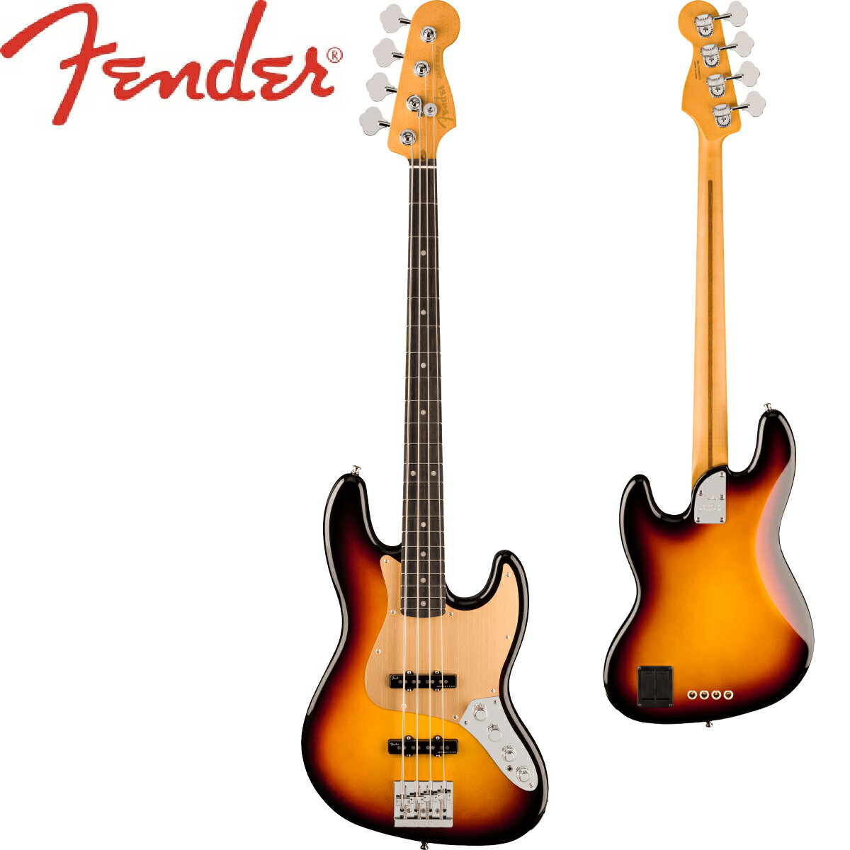 Fender / American Ultra II Jazz Bass / 新品[フェンダー][アメリカンウルトラII][Ultraburst,ウルトラバースト][メイプル][ジャズベース][Active Bass,アクティブベース][Electric Bass,エレキベース]