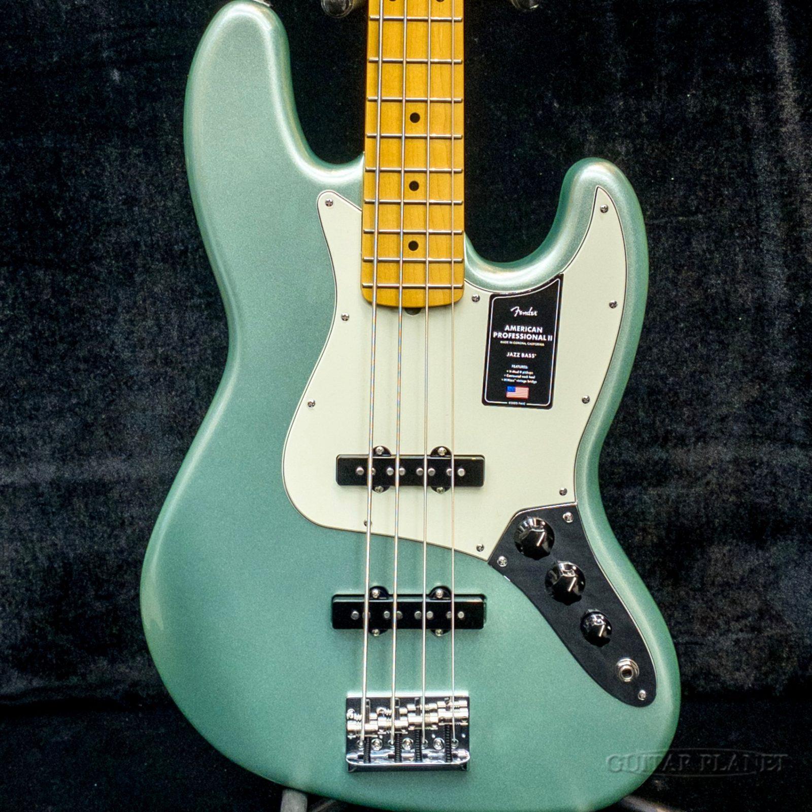 Fender American Professional II Jazz Bass -Mystic Surf Green- 新品[フェンダー,Made in USA,アメリカ製][ジャズベース,ジャズベ][グリーン,緑][Electric Bass,ベース,エレキベース]