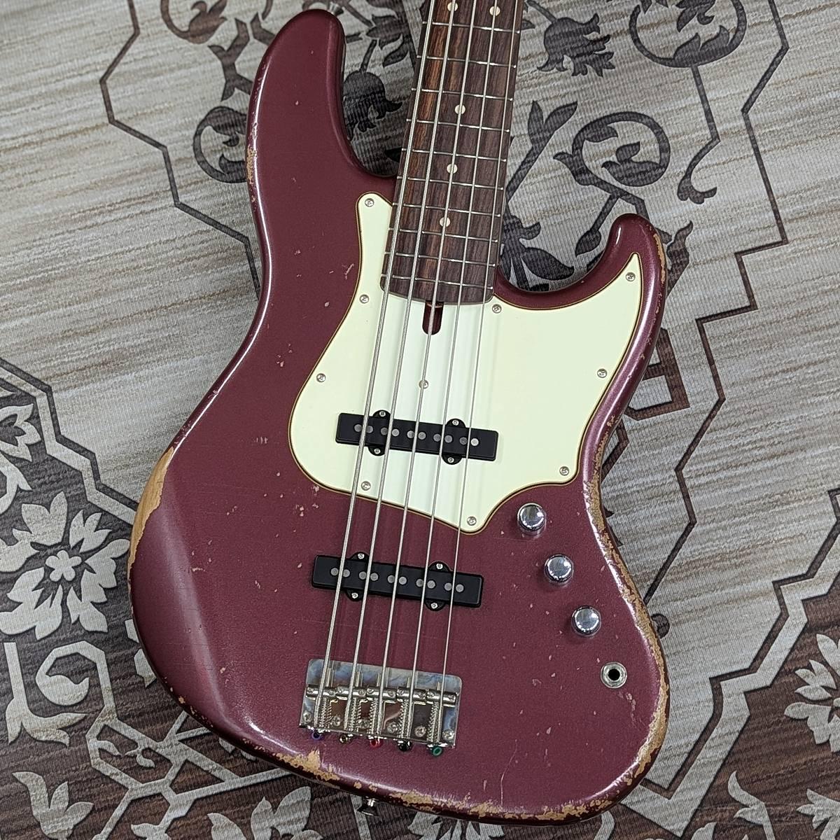 Tsubasa Guitar Workshop The Hopper 5st Medium Aged -Burgundy Mist Metallic- 新品[ツバサ,ツバサギターワークス][Made in Japan,日本製,国産][Jazz Bass,ジャズベースタイプ,ジャズベ][5弦,5弦ベース][バーガンディ,紫][Electric Bass,ベース,エレキベース]