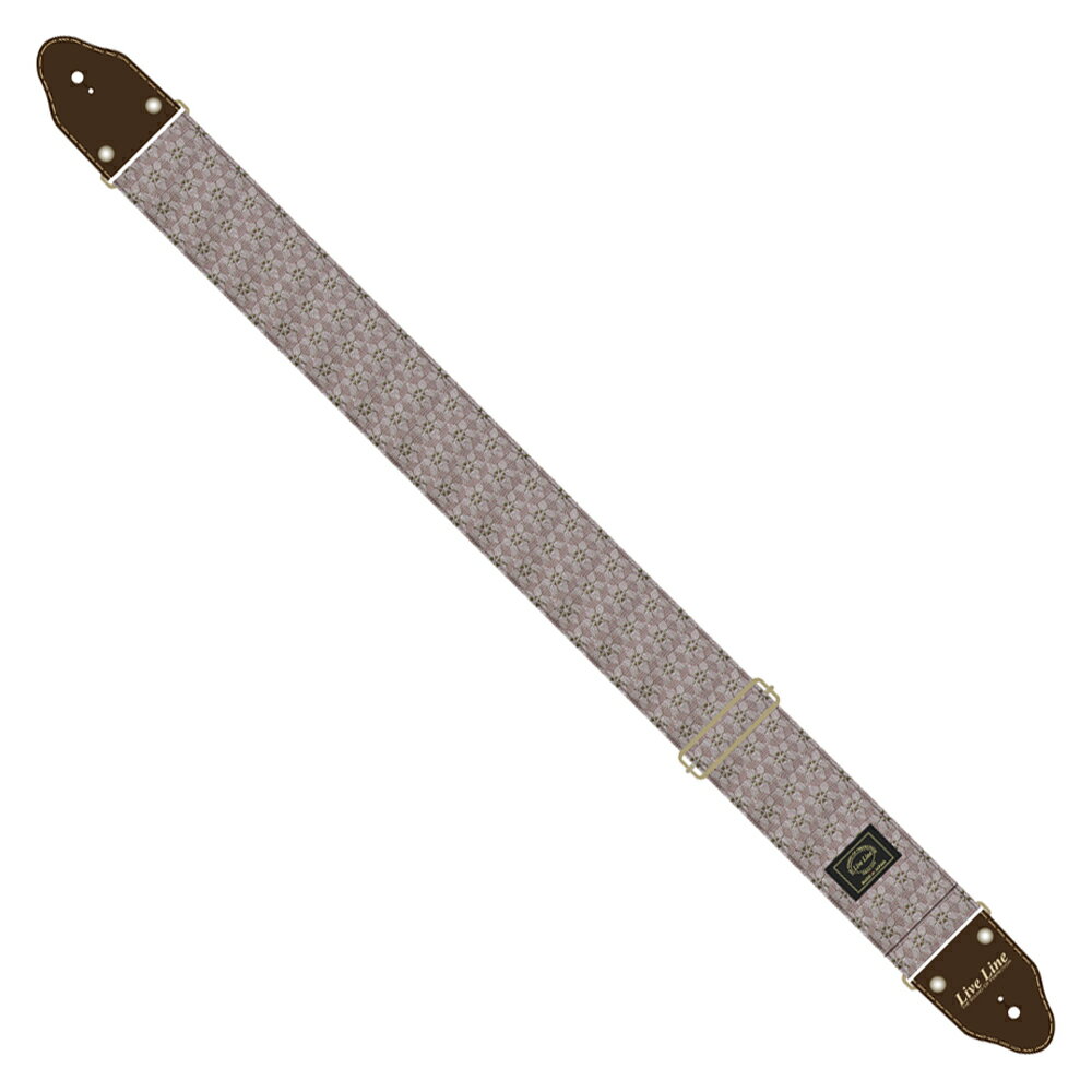 Rakuten - Live Line LSB45JS401 畳縁ストラップ ギターストラップ[ライブライン][Guitar Strap][畳縁][Pink,ピンク,桃色][ギター/ベース用]