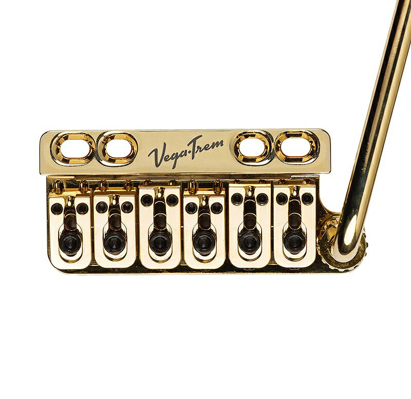 ●Vega-Trem VT1 Special standard 通常の6本ネジで取り付けられているトレモロを搭載したギター用、トレモロブロックは高品質な真鍮（BRASS）製、他のパーツは高品質のステンレススチール製。 温かみのある音色と優れたサステインを実現するために設計された真鍮製ブロックを採用し、VT1 Ultra Trem より価格を下げることができました。 本体、アームの他に、止めネジ-4本、2本セットのスプリング4種類（HIGH TENSION）（MEDIUM TENSION）（LOW TENSION）（EXTRALOW TENSION）、1.5 mmと2.5 mmの六角レンチがセットになっています。 ※トレモロブロックのカラーはシルバーとなります。 ●ヨーロッパで開発されたストラトキャスターのための画期的な次世代トレモロ ストラトキャスター（以後、STモデルと略します。）をお持ちのギタリストなら誰もがフロイドタイプのトレモロに憧れていました。 しかしそのためには、ギターに新たに穴をあけたり改造が必要です。 VegaTremは、その問題を解決しほとんどのSTモデルに改造することなく、取り付けることができる画期的なトレモロユニットです。 スムーズなアーミングと安定したチューニングはあなたの音楽を次世代に導くことでしょう！ 特許取得済みのVTシステム（ES 1119430 U）の、2つの基本コンセプトをご紹介します。 それはSTモデルの既存の標準キャビティのブリッジ寸法を変えないこと、既存のブリッジピボットを使うシステムであることです。 ブリッジの動きを最適化するために、我々は従来のネジサポートの概念に代わるパーツ（支点）を採用し、ピボットの動作中心を変更、その動きにより大きな振幅を与えるよう、サドル、プレート、ブロックも再設計しました。 支点上のプレートの支持点の形状も変更され、摩擦を実質的に存在しない程、最小限に抑えています。 その結果、不要なノイズがまったくない、音楽演奏に非常に満足できる均質なアクションが得られるシステムが完成しました。 （低摩擦ナットとロッキングチューナーの使用をお勧めします。） ●シンプルで簡単な取付作業 トレモロユニットの交換、取り付け、調整をすることは大変な作業であることは皆さんご存じかと思います。 VT1は、ドライバーとレンチを使って、我々が制作したマニュアルビデオをご覧いただければ、取り付けることができます。 ●大切なギターに加工をする必要はありません 今日までSTモデルのギターにフローティングブリッジを装着するには、必ず改造が必要で、新しい穴を開けたり、オリジナルのブリッジキャビティを広げたりする必要がありました。 ヴィンテージギターであろうと、最新のモデルであろうと、一度改造すれば元には戻すことはできません。我々はこの課題にチャレンジし、VT1を開発しました。 ●コンパクトなデザインによるスムーズな演奏性 改造とともに演奏性を重視して、我々は限りなくオリジナルトレモロに近いコンパクトなサイズにこだわりました。 その結果、ボディから大きく突き出ることもなく、通常のトレモロと比べても違和感ないスムーズな演奏が可能となりました。 ●限りなくオリジナルに近い完成されたルックス ギタリストにとって、ギターのクールなルックスは最も重要なポイントです。 いくら優れたトレモロでも、ギターボディの中央に大きく飛び出すようなシステムだったら、ルックスばかりでなくサウンドにまで影響してしまいます。 しかし、VT1は違います。そのコンパクトなデザインはギターのオリジナリティを損ないません。 その優れた機能とルックスでロックンロールの美学をあなたと一緒に追求しましょう。 ●Vega-Trem history Vega-Tremの歴史はプロのギタリストであり、ギター製作者であるIsaac Vegaによって2013年にはじまりました。 ギタリストとして彼は既存のトレモロシステムを何とか進化させたいと熱い情熱を注いできました。 4年間にわたる研究と、多くの試作品を製作し、友人のプロのギタリストとの実際の現場でのテストを積み重ね、ついにVT1を完成しました。 ギタリストにより開発された画期的なトレモロシステムVT1をぜひお試しください。 正規代理店による2年間の保証付 お問い合わせ：03-3259-0031