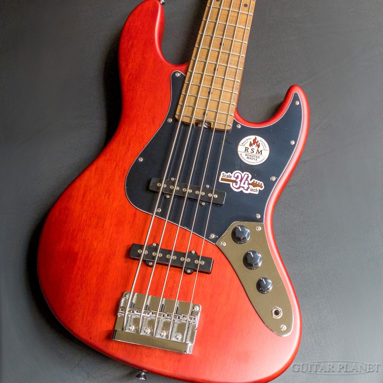 Bacchus / WL5-STD/RSM -RED-S-【4.20kg】[バッカス][5弦,5Strings][Passive,パッシブ][実物画像][ベース館]