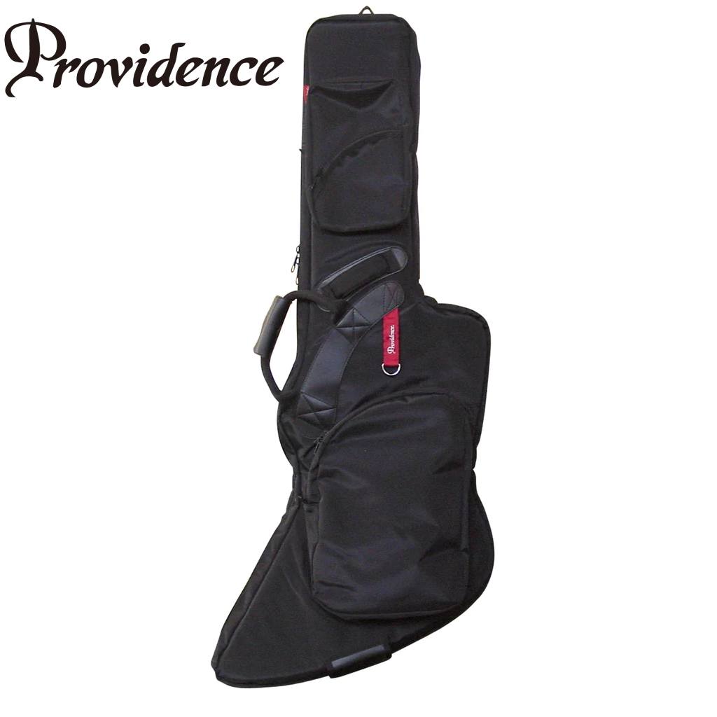 Providence TOUR COMFORT CASES（プロビデンス・ツアー・コンフォート・ケース）は、かつてなかった斬新なデザインを随所に施し、ちょっとした所にも様々なアイデアを取り入れた楽器専用のケースです。 もちろんギターケース本来の目的である収納性と持ち運びやすさにも大変優れ、エレキギター用、エレキベース用、アコースティックギター用、変形ギター用それぞれが、ほとんどのモデルを収納可能です。 TOUR COMFORT CASES Series IIは、従来モデルを根本から見直し、さらにより細やかな点にも改良を加えたケースです。 ●エクスプローラー用TCX1RはGibson Explorerはもちろん、Firebirdにも対応しています。 ■主な特長 ●ケース本体には撥水生地を使用。雨の日でも安心して持ち歩くことができます。 ●本体およびポケットのジッパー部分も撥水仕様なので、中の荷物も水に濡れることがありません。 ●ケース内部のネックピローでネックを固定することで、移動中でも本体をしっかりホールド。 ●ハンドルで持ち運びする際には、歩くのに邪魔になるショルダーを収納することが可能。 ●ショルダー部は長時間の移動でも、背負っていて疲れにくい厚めのクッションを採用しました。 ●引っ張るだけでショルダー部分の長さ調節が可能。背負いながらでも楽に調整できます。 ●腰の辺りに厚めのクッションパッドを装備。背中全体にフィットさせることで安定した持ち運びができます。 ●ケースの底部分やFlying V等の尖った部分にはエンドピンや本体を保護するために厚めのクッションを装備。 ●A4サイズがすっぽり入る大型ポケット。上部の小さいポケット内部には、何かと便利なキーホルダーを装備。 収納可能モデルリスト※各モデル実物にて収納検証済み ●Gibson：Explorer, Firebird ●Epiphone：Explorer, Firebird ●Jackson Star：KE-TN01 ●Hamer : Explorer ●Tokai : EX ・・・など お問い合わせ:03-3259-0031　