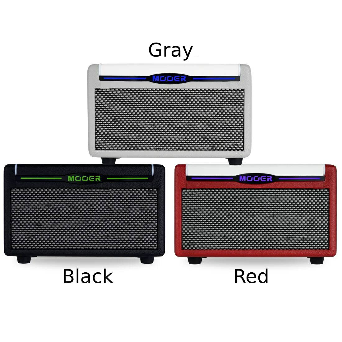 Mooer SD10iは、多彩なアンプモデルとエフェクトを組み合わせたトーンをアプリから設定して操作できるデスクトップアンプです。10Wステレオ(5W+5W)出力で、Bluetoothオーディオスピーカーとして使うこともできます。オーディオに合わせたり、ドラムマシン・メトロノームやルーパーを使用してギターをプレイすることができます。 本体の充電には、USB-A端子の出力を持つ市販のアダプターを付属のUSBケーブルで接続してご使用いただけます。アダプターは付属していません。 専用フットスイッチはこちら!! ●特徴 Mooer iAMP構造によるデジタルモデリングアンプ MNRSテクノロジーによる52種類のアンプモデルと49種類のエフェクトを収録 2インチスピーカーを2基搭載した10Wステレオアンプ 40ドラムマシンと10メトロノーム ドラムマシンと同期可能な80秒のルーパー チューナー内蔵 どこでも演奏ができるリチャージャブルバッテリー 専用iAMPアプリからエフェクトの設定やファームウェアアップデート、プリセットのアップロードが可能 ワイヤレスフットスイッチ対応 Bluetooth 5.0ハイクオリティオーディオインプット USB-CポートによるOTGハイクオリティオーディオレコーディング・プレイバック ●各部の操作 Powerスイッチ：電源のON/OFFを切り替えます。 USB-Cポート：モバイルデバイスに接続してOTGのダイレクトレコーディングやオーディオ再生、デバイスの充電を行います。 Powerインジケータ：デバイスのON/OFF状態を表示します。インジケータがONのとき、インジケータの色はバッテリーライフを表示します。50％を超えていれば緑色、25～50％は黄色、25％未満の場合は赤色になります。赤色のときはすぐにデバイスを充電することを推奨します。 AMPセレクター：9タイプのアンプモデルを選択します。 INSTRUMENT：楽器のマスターボリュームを調整します。アプリでINSTRUMENTバーを操作すると、ノブの位置と実際の音量が異なる場合があります。 AUDIO：BluetoothオーディオまたはOTGオーディオ再生の音量を調整します。 PRESET：LEDボタンです。押してバンク内の4つのプリセットを切り替えます。LEDカラーでどのプリセットを選択しているかを表示します。 HEADPHONE：ヘッドフォンを接続する3.5mmTRSヘッドフォンジャックです。 INPUT：楽器を接続する1/4インチTSモノラルインプットジャックです。 ●プリセット SD10iには専用アプリからトーンの編集やコントロールを行えますが、本体のパネルからもプリセットを切り替えることができます。PRESETボタンを押し、現在のバンク内の4つのプリセットを選択できます。 ●MOOER iAMP App SD10iはMOOER iAMP Appから制御することもできます。MOOER iAMP AppはGoogle Play StoreまたはApple App Storeからダウンロードいただけます。プリセットの編集、選択やクラウドへのアップロード・ダウンロードによるプリセットの共有、ファームウェアアップデートが行えます。 ●ワイヤレスフットスイッチ 別売のGWF4ワイヤレスフットスイッチでSD10iを操作することもできます。プリセットの切り替え、ドラムマシン・ルーパー、チューナー、タップテンポ機能を操作できます。 ●スペック 定格出力：10-watt (5 watt * 2) クラスD amplifier モノラル/ステレオ：ステレオ スピーカー：2×2インチ カスタマイズドフルレンジフラットレスポンススピーカー エフェクト：52 アンプモデル、 49 エフェクト (dynamic/distortion/overdrive/modulation/delay/reverb) ルーパー：80秒ステレオルーパー Bluetooth：Bluetoothオーディオ、App コントロール USB Audio：OTG オーディオレコーディング、オーディオプレイバック インプット：1/4”audio input jack,1Mohm ヘッドフォンジャック：1/8”audio output jack,1ohm 電源：5V 2A バッテリー容量：3000mAh 7.4V 22.2Wh サイズ：233mm (D) x 133mm (W) x 140mm (H) 重量：1.28 kg Accessories：USB-C to USB-A cable, Quick Guide ※当商品は通信販売に限りご用意が可能でございます。実店舗での実機確認・試奏はお受け出来ませんので予めご了承ください。 ※掲載画像はサンプルになります。実際にお届けする商品とは色味や木目が異なる場合がございますのでご了承ください。 お問い合わせ:03-3259-0031　