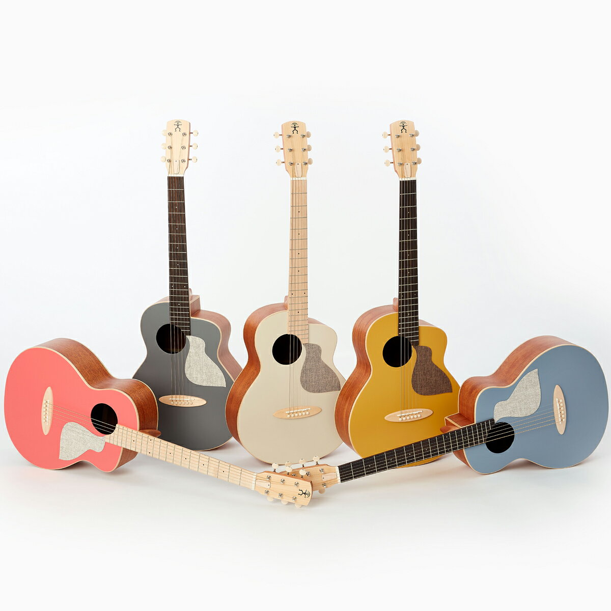 aNueNue Bird Guitar M Color Series MC10 《ピックアップ搭載》 新品[アヌエヌエ][スプルース/マホガニー][バードギター][グレー,ゴールド,ピンク,ブルー,ホワイト][エレアコ][Acoustic Guitar,アコギ,アコースティックギター,Folk Guitar,フォークギター]
