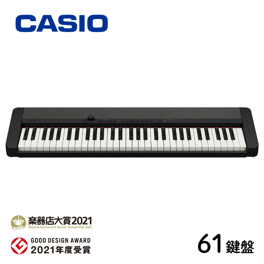 CASIO Casiotone CT-S1BK 新品 61鍵盤 キーボード[カシオ][CTS1][61key][デジタルピアノ,Digital Piano,keyboard][キーボード,電子ピアノ][Black,ブラック,黒]