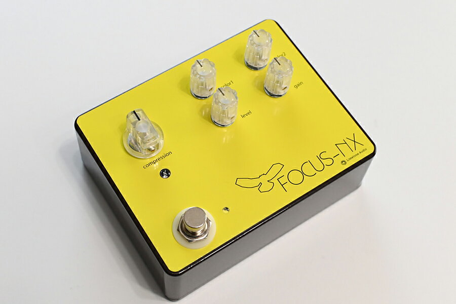 Limetone Audio FOCUS-NX Yellow 新品 コンプレッション/クリーンブースト／ゲインブースト ライムトーン フォーカス イエロー Compressor,Booster Effector,エフェクター