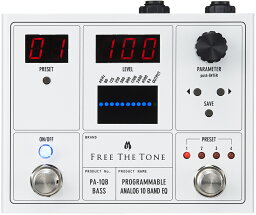 Free The Tone PROGRAMMABLE ANALOG 10 BAND EQ PA-1QB 新品 ベース用デジタルイコライザー[フリーザトーン][プログラム][Equalizer][エフェクター,Effector]