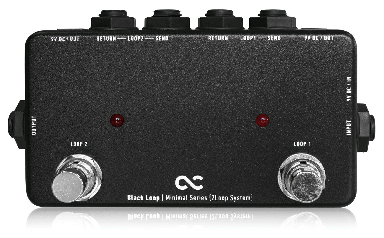 One Control Minimal Series Black Loop -2Loop with 2DC OUT- 新品[ワンコントロール][ミニマル][ブラックループ][Line Selector][Effector,エフェクター]