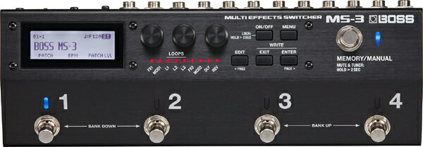 BOSS MS-3 Multi Effects Switcher 新品 プログラムスイッチャー[ボス][エフェクトスイッチングシステム][Effector,エフェクター][MS3]