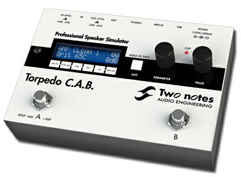 Two Notes Torpedo C.A.B. 新品スピーカーキャビネットシミュレーター _otherfx