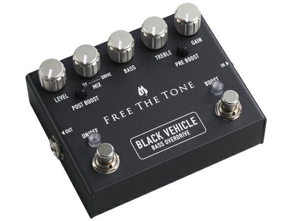 Free The Tone BLACK VEHICLE BV-1V 新品 ベース用オーバードライブ[フリーザトーン][エレキベース,Electric Bass][オーバードライブ,Overdrive][Effector,エフェクター]