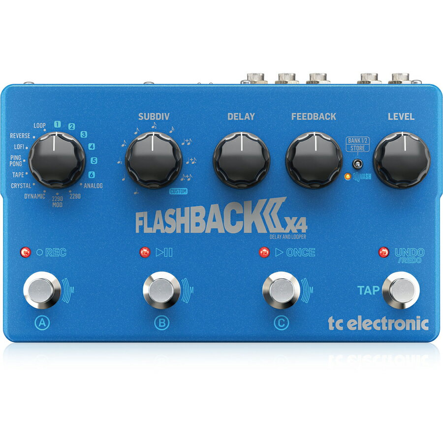 t.c.electronic FLASHBACK 2 X4 DELAY 新品 ディレイ[TCエレクトロニック][フラッシュバック][Delay][Looper,ルーパー][Effector,エフェクター]