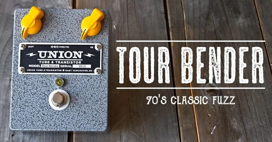 Tour Bender〈ツアー・ベンダー〉 70's Classic Fuzz 60年代のクラシックペダルをより使いやすくしたモデル。 シリコン・トランジスタ・バージョン。 Tone BenderのゲインとFuzz Faceのクリーン、 両ペダルのいいところを兼ね備えたのがこのTour Bender。 「複数繋いでも」、 「バッファーペダルの後に繋いでも最高のプレイが出来るものを」、 「シーンにより変わる温度環境にも耐えられるものを」、 「そして何よりも爆音が出るものを」と、 考え抜いて製作されている。 9Vバッテリー対応 / 9V AC アダプター対応（センター マイナス） お問い合わせフリーダイヤル:0120-37-9630