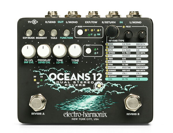 Rakuten - electro-harmonix Oceans12 新品 [エレクトロハーモニクス][オーシャンズ][Digital Reverb][Effector,エフェクター]