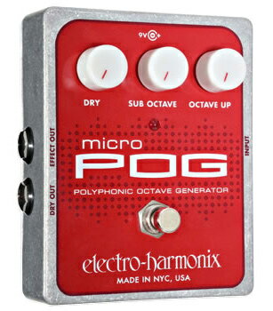 【正規品】electro-harmonix Micro POG 新品 ポリフォニック・オクターブ・ジェネレーター[エレクトロハーモニクス][マイクロポグ][Octaver,オクターバー][Effector,エフェクター]