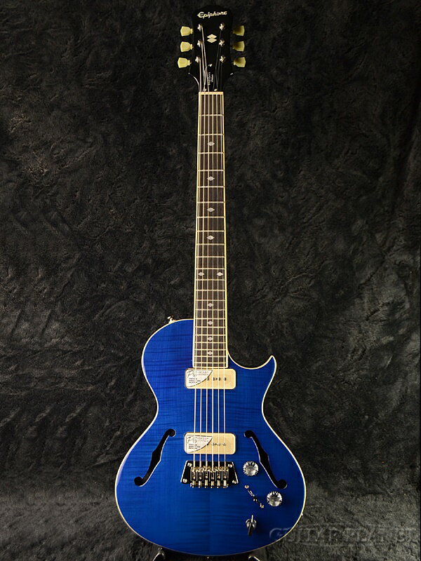 Epiphone Blueshawk Deluxe Midnight Sapphire 新品[エピフォン][ブルースホークデラックス][ホロウ][ミッドナイトサファイア,青][Electric Guitar,エレキギター]