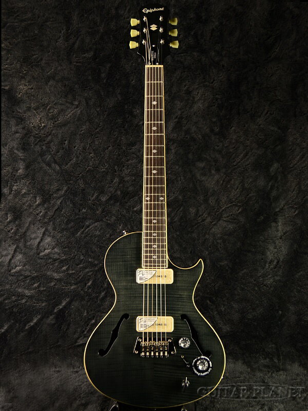 Epiphone Blueshawk Deluxe Translucent Black 新品[エピフォン][ブルースホークデラックス][ホロウ][トランスブラック,黒][Electric Guitar,エレキギター]