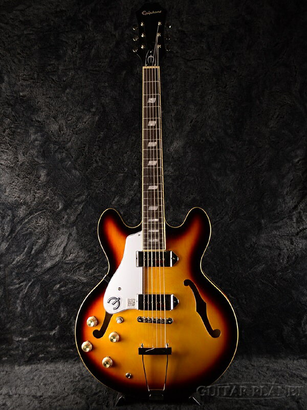 Epiphone Casino Left Handed Vintage Sunburst 新品[エピフォン][カジノ][ヴィンテージサンバースト][レフティ 左用][セミアコ/フルアコ][Electric Guitar エレキギター]