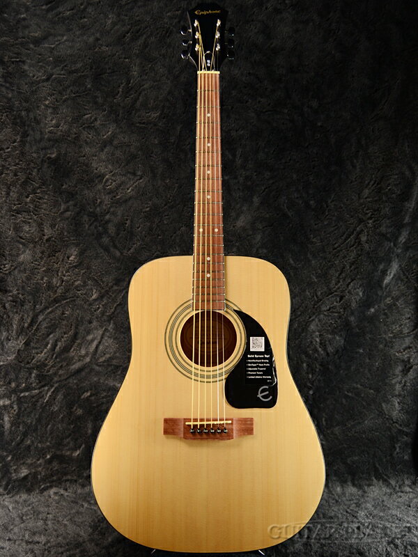 【トップ単板仕様】Epiphone DR-100S 新品 Natural Satin[エピフォン][ナチュラル,サテン,艶消し][Acoustic Guitar,アコースティックギター]