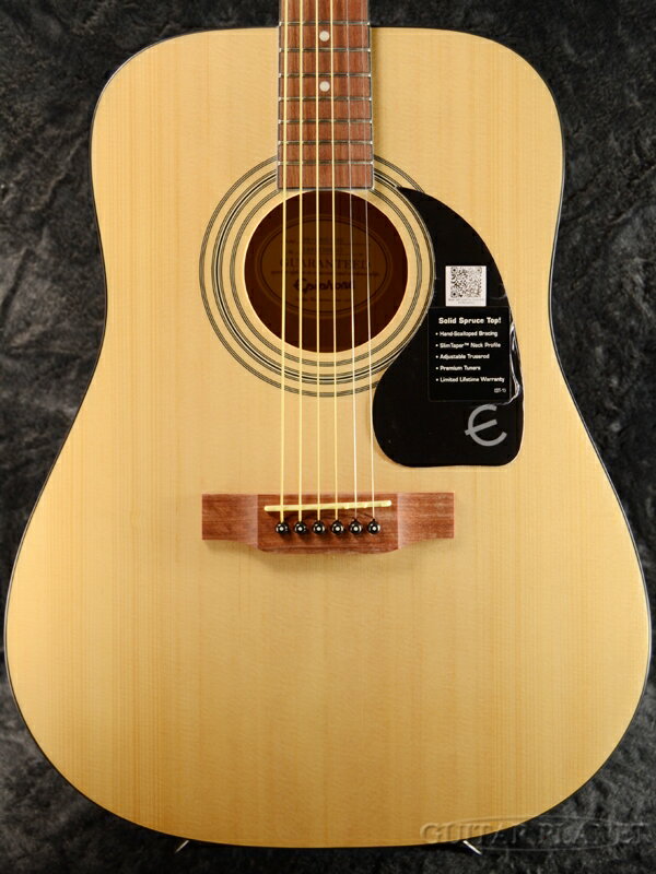 【トップ単板仕様】Epiphone DR-100S 新品 Natural Satin[エピフォン][ナチュラル,サテン,艶消し][Acoustic Guitar,アコースティックギター]