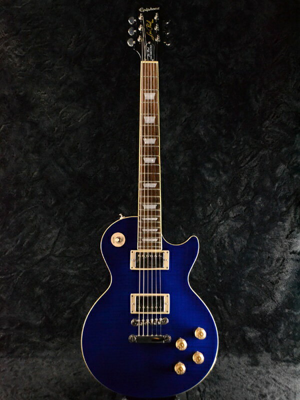 ڽϡɥա Epiphone Les Paul Tribute Plus  ߥåɥʥ ե [ԥե][LP,쥹ݡ][ȥӥ塼][Midnight Sapphire,Blue,][쥭,Electric Guitar]