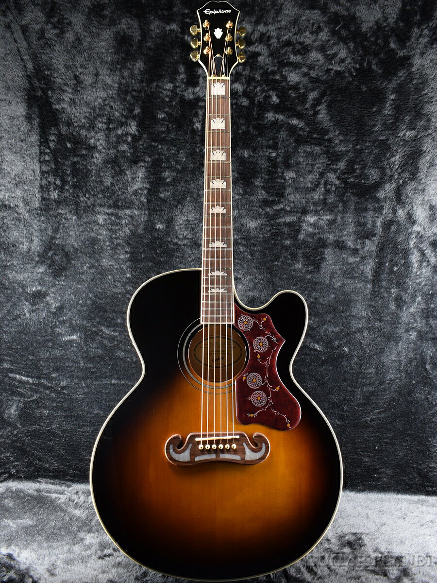Epiphone J-200 EC Studio Vintage Sunburst 新品[エピフォン][サンバースト][Electric Acoustic,エレアコ][Acoustic Guitar,アコースティックギター,アコギ]