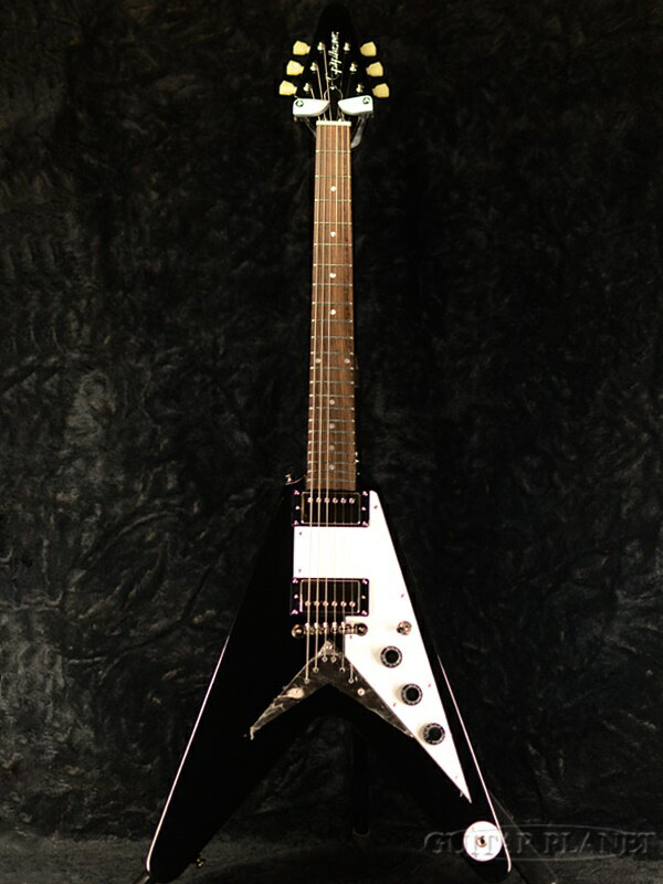 Epiphone Inspired by Gibson Flying V -Ebony- 新品 ギブソン エピフォン フライングV, エボニー,ブラック,黒 Electric Guitar,エレキギター