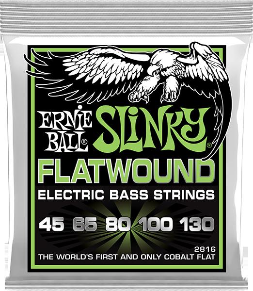 弦（0.55至1.10） - ERNIE BALL 45-130 #2816 5-String Regular Slinky Flatwound Bass 新品 フラットワウンド弦[アーニーボール][スリンキー][コバルト][5弦][ベース弦,String]