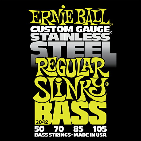 ERNIE BALL 50-105 #2842 Stainless Regular Slinky Bass [ˡܡ][Steel,ƥ쥹][١,String]