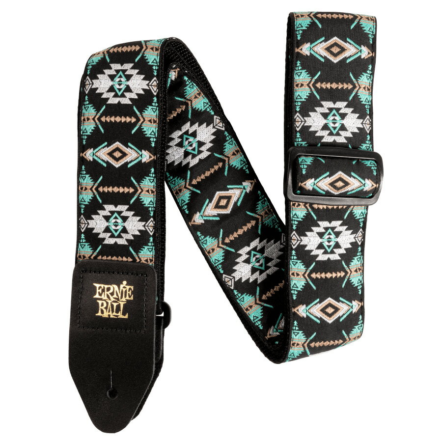 ERNIE BALL SOUTHWESTERN TURQUOISE JACQUARD STRAP P05325 ギターストラップ アーニーボール ジャカード織 Guitar Strap ギター/ベース用