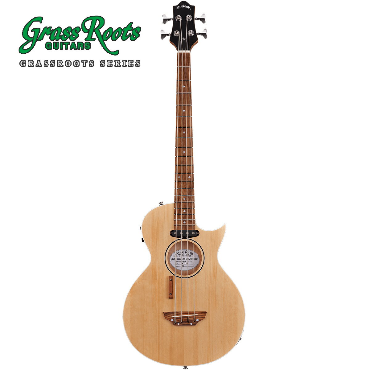 GrassRoots G-AC-BASS -Natural Satin- 新品 グラスルーツ ESPブランド Acoustic Bass Guitar,アコベ,アコースティックベース
