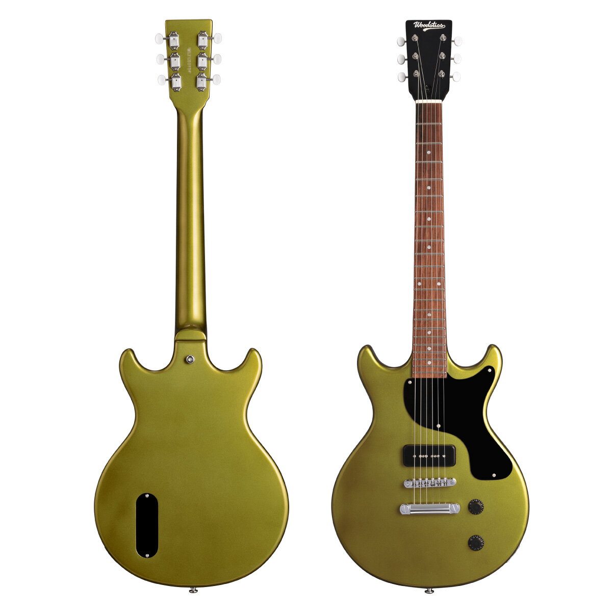 Woodstics Guitars WS-SR-Jr -Citron Green- Produced by Ken Yokoyama 新品 シトロングリーン ウッドスティックス 横山健 ESPブランド Les Paul Junior,レスポールジュニア,助六 緑 Electric Guitar,エレキギター