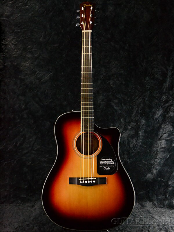 Fender CD-60CE Sunburst 新品[フェンダー][CD60CE][サンバースト][Electric Acoustic Guitar,エレアコ,アコギ,アコースティックギター,Folk Guitar,フォークギター]