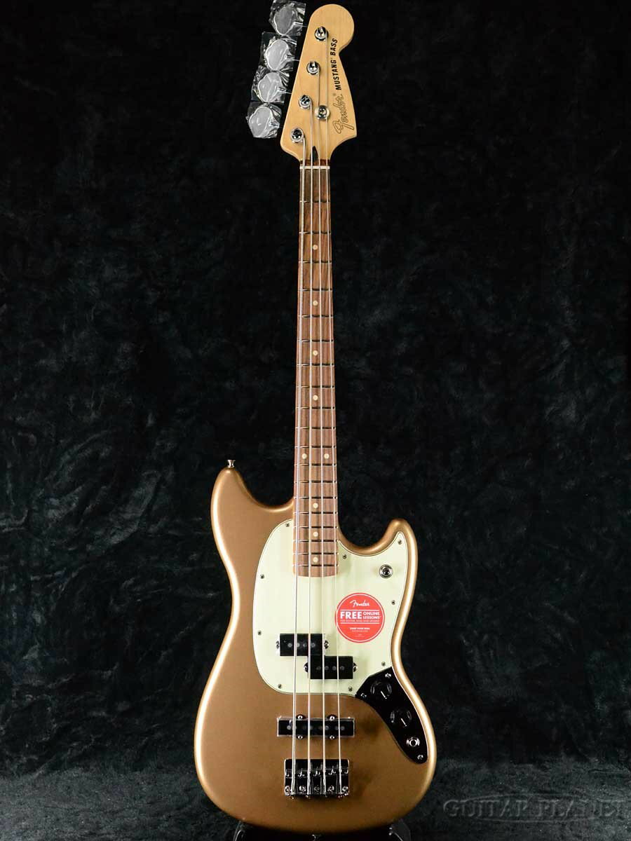 Fender Player Mustang Bass PJ -Firemist Gold / Pau Ferro- 新品 [フェンダー][ムスタングベース][フィレミストゴールド,金色][ベース,Bass]