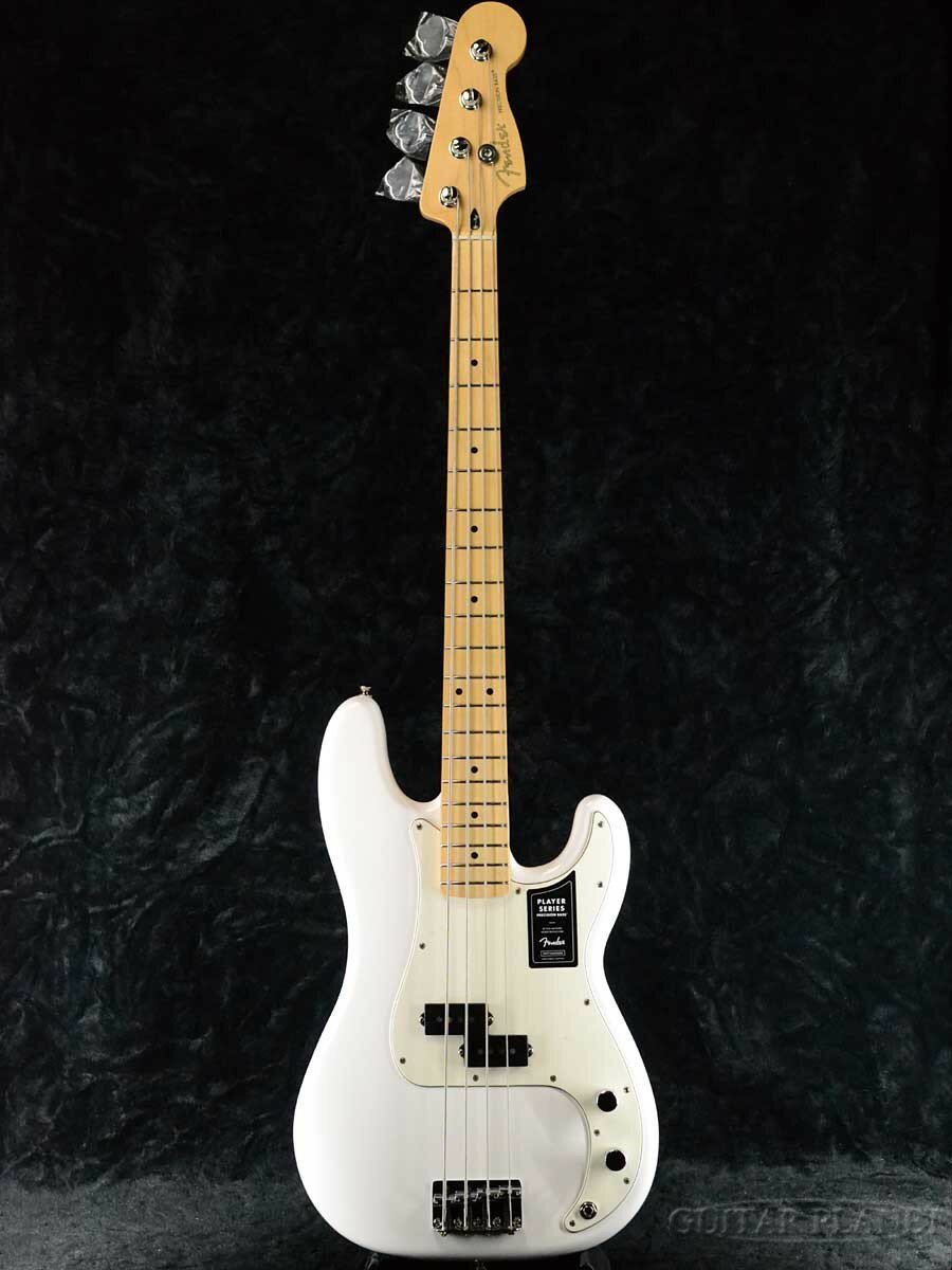 Fender Player Precision Bass -Polar White / Maple- 新品 [フェンダーメキシコ][プレイヤー][Precision Bass,プレシジョンベース,プレベ,PB][ホワイト,白][メイプル][エレキベース,Electric Bass]