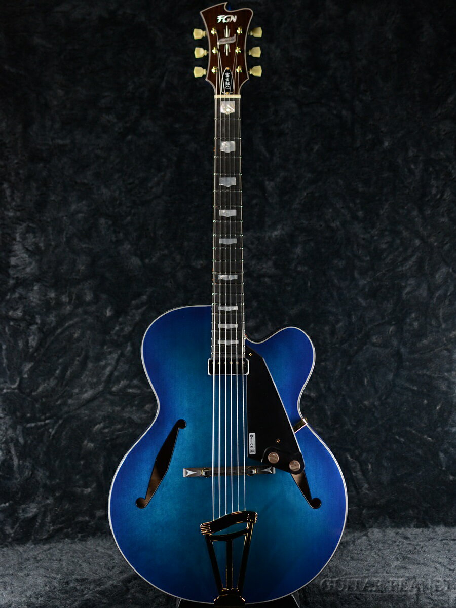 FUJIGEN MFA-FP BBT 新品[フジゲン,富士弦,FgN][国産][マスターフィールド][Blue,ブルー,青][フルアコ][エレキギター,Electric Guitar]