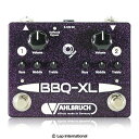 ファールブルーフ / ビービーキューエックスエル VAHLBRUCH BBQ-XLは、コンパクトなペダルにブースター、 3バンドアクティブイコライザー、 バッファを組み合わせた機能的な“BBQ”を2つのチャンネルに設置し、 さらなる操作性と機能を実現したペダルです。 2つのチャンネルはフットスイッチで一発切り替えが可能です。 アンプの前に置いたり、エフェクトループに設置して アンプトーンの最終調整に使用することもできます。 アンプをプッシュするブースターや、アンプをクリアにしたり、 アンプとギターの間をとりもつ調整役としても最適です。 エレキギターだけでなく、アコースティックギターシステムにも最適です。 フットスイッチはMagTraBスイッチを採用しています。 スイッチ部にマグネットを組み込み、スイッチを踏み込むと マグネットが基板側のセンサーに近づきます。 その磁力の変化を感知し、内部のリレースイッチを切り替えます。 機械式スイッチのように物理的に回路が切り替わったり、 多くのクリックレススイッチのようにボタンが押されたりといった 接触が一切ないため、いつまでも故障せず、 スムースでクリックレスなスイッチングが行えます。 下記操作で電源を入れたときに好きなチャンネルがONとなるか、 OFF（トゥルーバイパス）となるかを選択することができます。 1：電源ケーブルを抜きます。 2：モードを切り替えたいチャンネルのMagTraBスイッチをホールドします。 3：そのまま電源ケーブルを差し込みます。 次回電源投入時、 今の設定と逆（ステップ4でONにした場合はOFF）で立ち上がります。 ●コントロール ・Volume：音量を調整します。 -8〜+16dBの範囲でブースト/カットが可能です。 ・Bass：低域の出方を調整します。 ±15dBの範囲で調整できるアクティブコントロールです。 ・Middle：中域の出方を調整します。 ±15dBの範囲で調整できるアクティブコントロールです。 ・Treble：高域の出方を調整します。 ±15dBの範囲で調整できるアクティブコントロールです。 ※2つのチャンネルそれぞれ同様のコントロールとなります。 内部にあるスイッチでバイパス時にトゥルーバイパスとするか バッファードバイパスとするかを選択することができます。 ハイエンドなバッファを内蔵しているため、 バッファモードで接続しているだけでも効果的です。 ●スペック ・バイパスモードを選択できる堅牢なON/OFF回路 ・9-18V電源に対応 ・インプットインピーダンス：1.0MΩ ・アウトプットインピーダンス：100Ω ・消費電流：50mA ・電源：スタンダードな2.1mmバレルタイプセンターマイナスDC9-18V ・サイズ：120×100×48mm ・重量：350g ・ドイツにてハンドメイドで制作 電池はお使いいただけません。 種類：ブースター アダプター：9-18Vセンターマイナス 電池駆動：- コントロール：Volume、Treble、Middle、Bass、Volume、Treble、Middle、Bass お問い合わせフリーダイヤル:0120-37-9630　