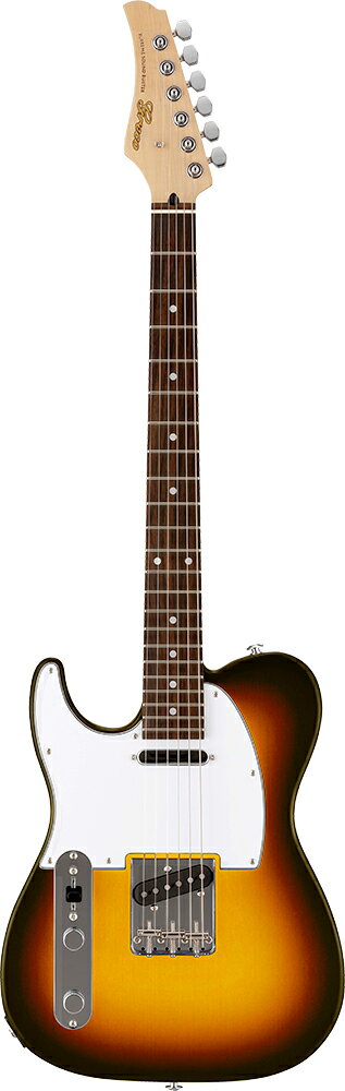 Greco WST-STD/LH Sunburst/Rosewood 新品[グレコ][国産][Left hand,左用,左利き,レフトハンド,レフティー][サンバースト][Telecaster,TL,テレキャスタータイプ][Electric Guitar,エレキギター]