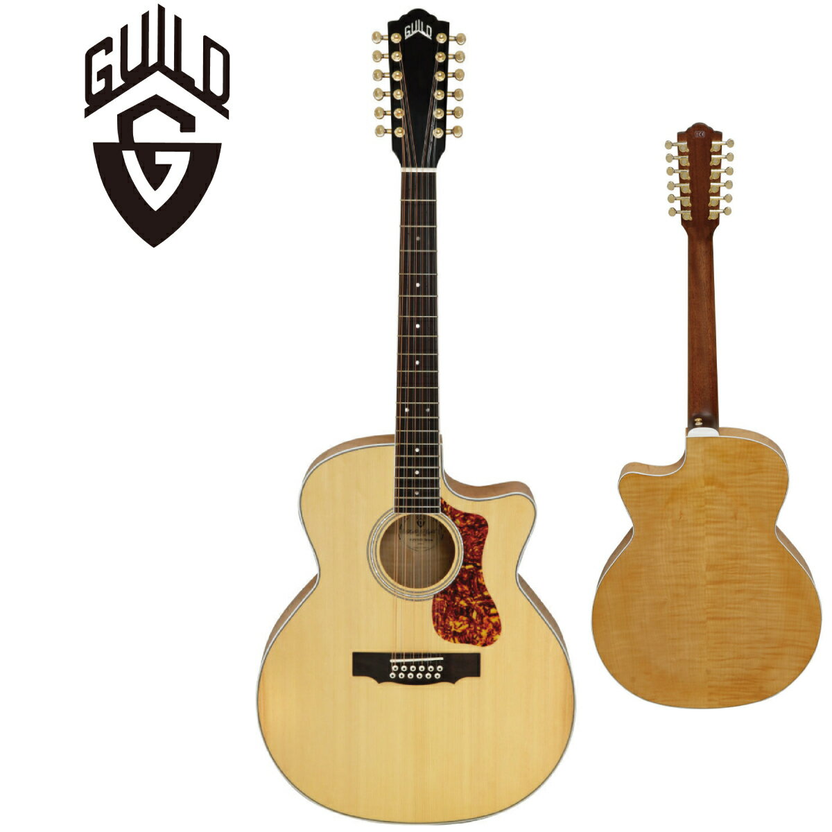 GUILD F-2512CE DELUXE MAPLE -BLD- 新品 [ギルド][Blonde,ブロンド][Electric Acoustic Guitar,アコースティックギター,エレアコ][F2512CE][12strings,12弦]