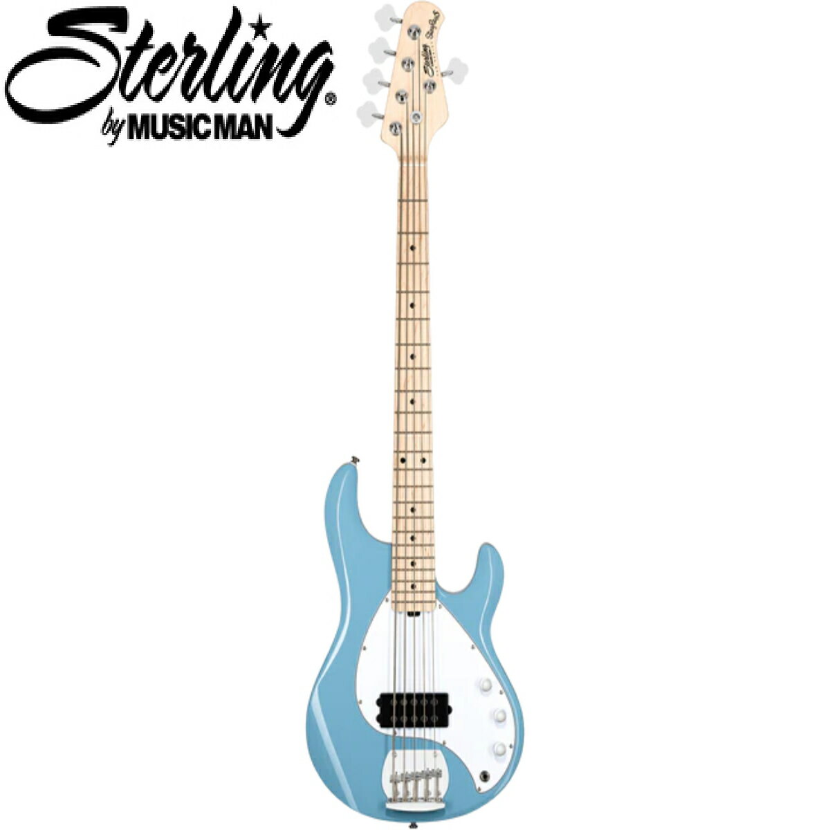 ～SUBシリーズ スティングレイ5～ 5 弦 StingRay RAY5 ベースは、9V アクティブ プリアンプ、低ノイズ ハムバッキング ピックアップ、完全に調整可能な高耐久性ブリッジを備えています。 《SPEC》 モデル:RAY5 ボディウッド:ジャボン ボディカラー:チョッパーブルー ブリッジ:固定ブリッジ ピックガード:ホワイト スケール長:34インチ（86.4cm） ネックラディアス:12インチ（30.5cm） フレット:21フレット、ミディアム ネック幅:ナットで1.77インチ（45mm）、最終フレットで2.72インチ（69mm） ネックウッド:ハードメープル 指板:ハードメープル フレットマーカー:ブラックドットマーカー チューニングマシン:オープンギア トラスロッド:シングルアクション ネックアタッチメント:6ボルトパターン コントロール:2バンドアクティブプリアンプ スイッチング:N/A ピックアップ:H-1 セラミックハムバッカー /_/_/_/♪出荷前調整ご要望承ります♪_/_/_/_/ ギタープラネットではご注文頂いた商品は 新品中古問わず検品・調整してから出荷致します。 弦高など細かなセッティング等、お好みに 合わせて調整も可能ですで、お気兼ねなく お申し付けくださいませ。 /_/_/_/_/_/_/_/_/_/_/_/_/_/_/_/_/_/_/_/_/_/ お問い合わせダイヤル：03-3259-0031 ※当商品は通信販売に限りご用意が可能でございます。実店舗での実機確認・試奏はお受け出来ませんので予めご了承ください。 ※掲載画像はサンプルになります。実際にお届けする商品とは色味や木目が異なる場合がございますのでご了承ください。　