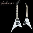 Jackson JS Series RR Minion JS1XM -Snow White- 新品 ジャクソン ランディV,Rhoads V ホワイト,白 ミニギター,トラベルギター Electric Guitar,エレキギター