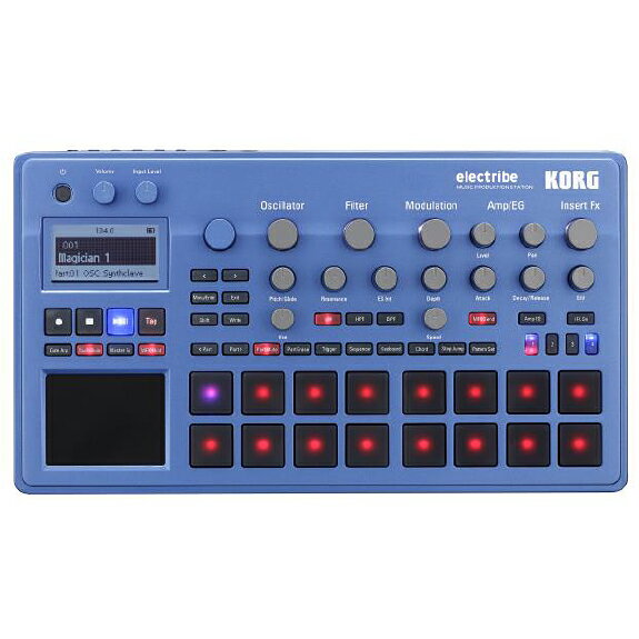 【新品アウトレット特価】KORG electribe ELECTRIBE2-BL シーケンサー[コルグ][エレクトライブ2][Blue,ブルー,青][ミュージックプロダクションステーション][Sequencer]