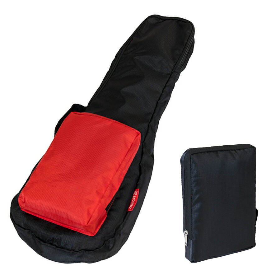 SEQUENZ SCU-60 Soprano / Concert Ukulele Bag - BKRD - 新品 ソプラノ / コンサートウクレレ用ソフトケース[KORG,コルグ][Black,Red,..