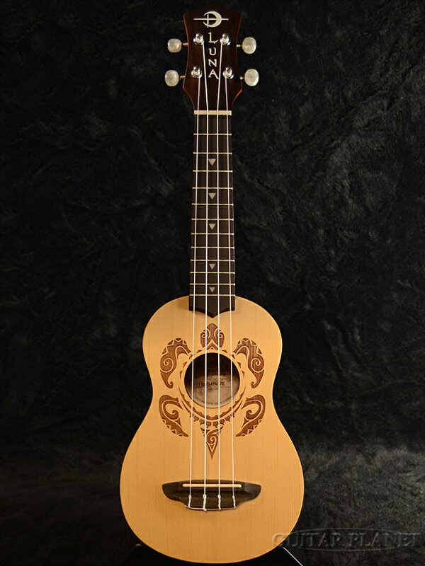 Luna Guitars UKE HONU SPR 新品 ソプラノウクレレ[ルナ][Spruce,スプルース][Soprano Ukulele]